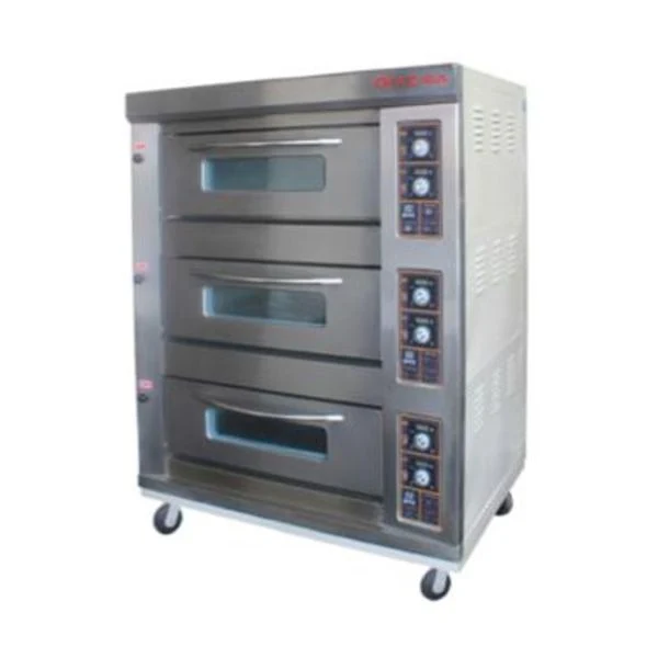 OKAZAWA Industrial Gas Oven 3 Deck 6 Tray GVL36T