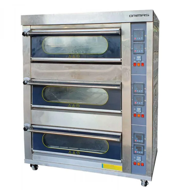 ORIMAS Industrial Stainless Steel Gas Oven 3 Deck 6 Tray GR-6M